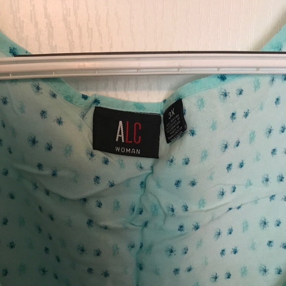 Women's ALC Blue Geometric Tank Top -3X - Picture 2 of 3